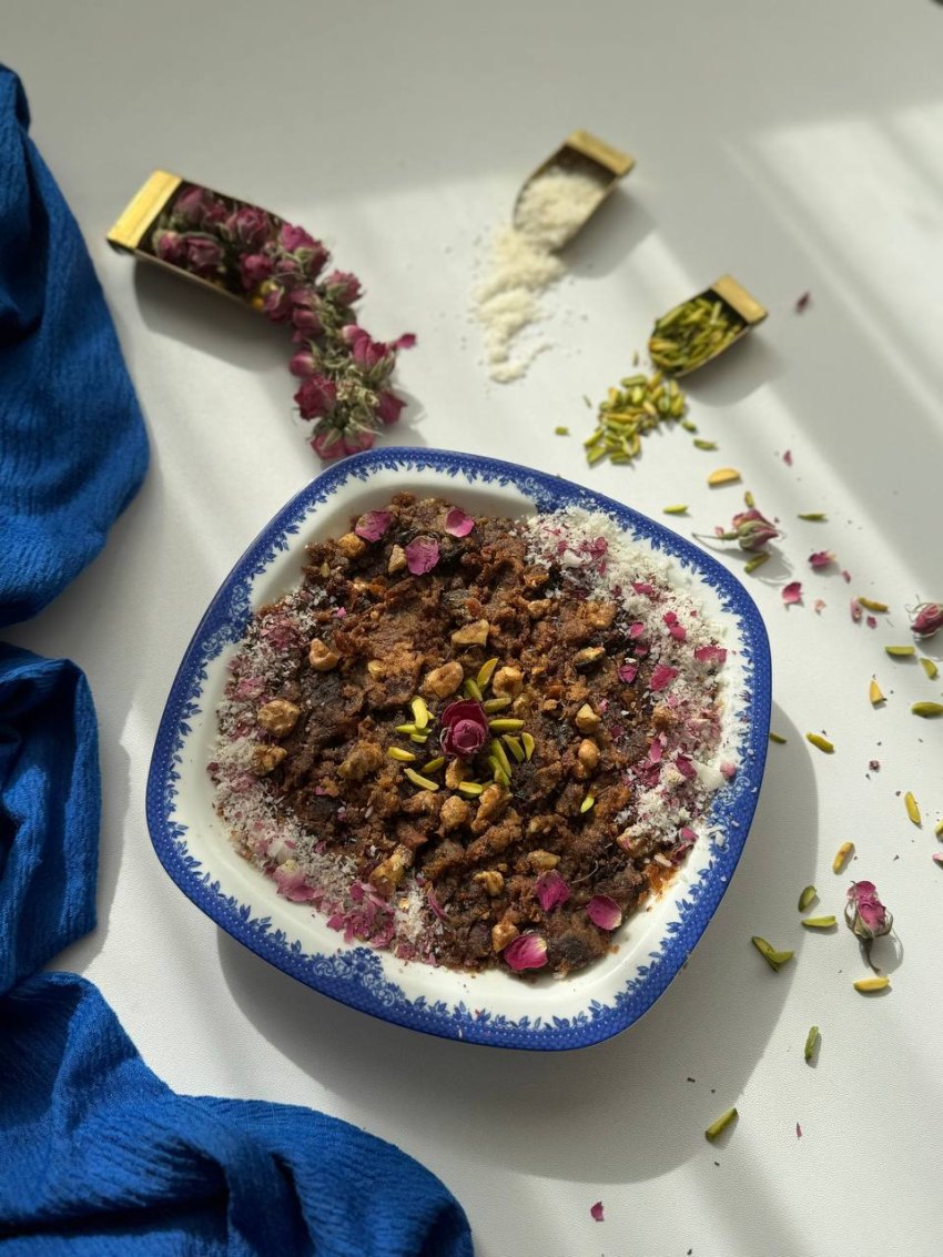 حلوا خرما ویژه گردویی
